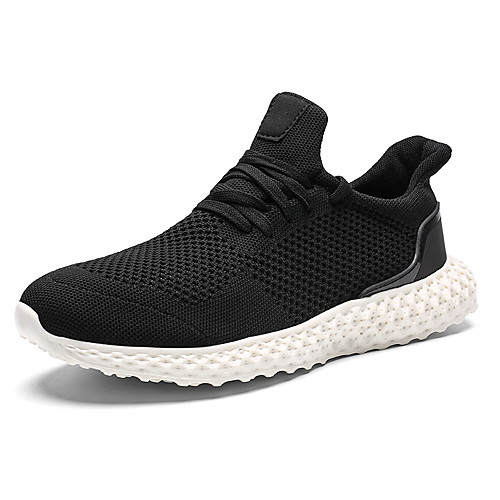 

Men's Trainers Athletic Shoes Sporty Daily Running Shoes Mesh Breathable White Black Gray Spring Summer