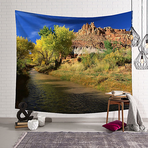 

Landscape Farm Tree Wall Tapestry Art Decor Blanket Curtain Hanging Home Bedroom Living Room Decoration Polyester