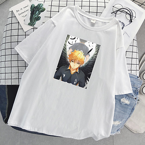 

Inspired by Haikyuu Cosplay Cosplay Costume T-shirt Polyester / Cotton Blend Print T-shirt For Women's / Men's