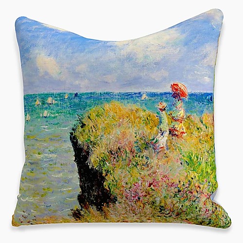 

Double Side Cushion Cover 1PC Soft Decorative Square Pillowcase for Sofa bedroom Car Chair Superior Quality Outdoor Cushion Patio Throw Pillow Covers for Garden Farmhouse Bench Couch