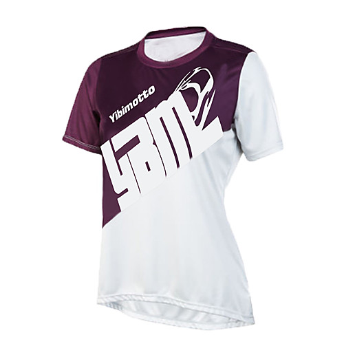 

CAWANFLY Women's Short Sleeve Cycling Jersey Summer White Bike Top Mountain Bike MTB Road Bike Cycling Quick Dry Breathable Sports Clothing Apparel / Micro-elastic