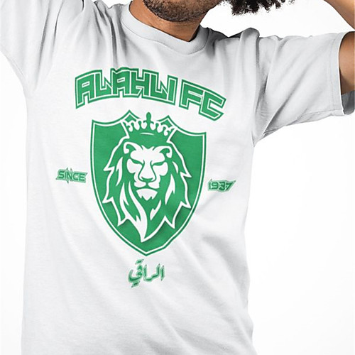 

Men's Unisex Tee T shirt Hot Stamping Graphic Prints Lion Plus Size Print Short Sleeve Casual Tops Cotton Basic Fashion Designer Big and Tall White