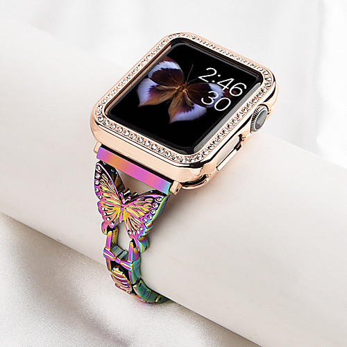 

Smart Watch Band for Apple iWatch 1 pcs Jewelry Design Zinc alloy Replacement Wrist Strap for Apple Watch Series SE / 6/5/4/3/2/1