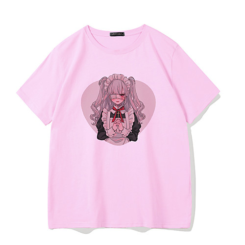 

Inspired by Sweet Girls Cosplay Cosplay Costume T-shirt Polyester / Cotton Blend Print T-shirt For Women's / Men's