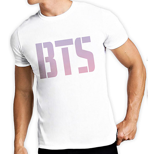

Men's Unisex Tee T shirt Hot Stamping Graphic Prints Letter Plus Size Print Short Sleeve Casual Tops Cotton Basic Designer Big and Tall White