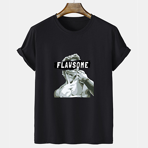 

Men's Unisex Tee T shirt Hot Stamping Graphic Prints Portrait Letter Short Sleeve Casual Tops 100% Cotton Basic Fashion Designer Comfortable White Black Yellow