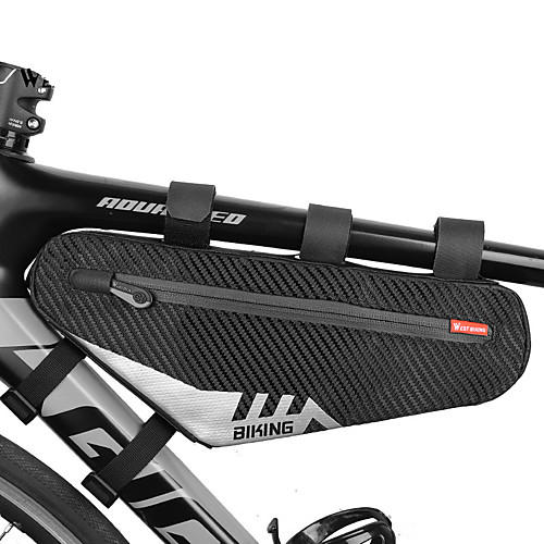 

2 L Bike Frame Bag Top Tube Reflective Waterproof Portable Bike Bag PU(Polyurethane) Bicycle Bag Cycle Bag Outdoor Exercise Bike / Bicycle