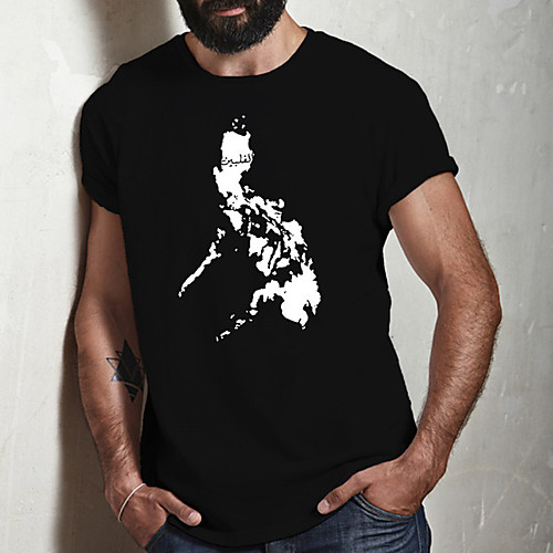 

Men's Unisex Tee T shirt Hot Stamping Graphic Prints Plus Size Print Short Sleeve Casual Tops Cotton Basic Fashion Designer Big and Tall Black