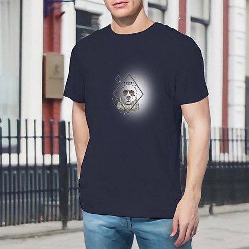 

Men's Unisex T shirt Other Prints Graphic Plus Size Short Sleeve Casual Tops 100% Cotton Basic White Blue Yellow