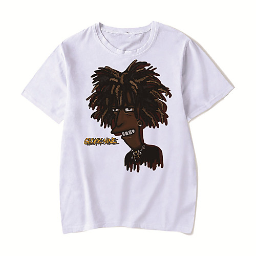 

Men's Unisex Tee T shirt Hot Stamping Anime Graphic Prints Plus Size 9lokkNine Print Short Sleeve Casual Tops Cotton Basic Designer Big and Tall White Black Red