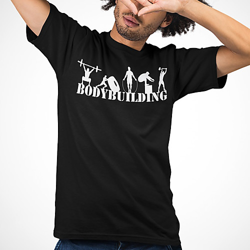 

Men's Unisex Tee T shirt Hot Stamping Graphic Prints Human Letter Plus Size Print Short Sleeve Casual Tops Cotton Basic Designer Big and Tall Sports Black