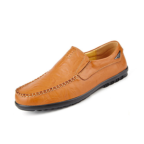 

Men's Loafers & Slip-Ons Leather Shoes Comfort Loafers Dress Loafers Business Casual Classic Daily Party & Evening Walking Shoes Nappa Leather Cowhide Breathable Handmade Non-slipping Booties / Ankle