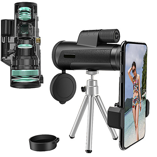 

12 X 50 mm Monocular Lenses Waterproof Adjustable Lightweight Handheld 288/1000 m Multi-coated BAK4 Camping / Hiking Performance Outdoor Exercise