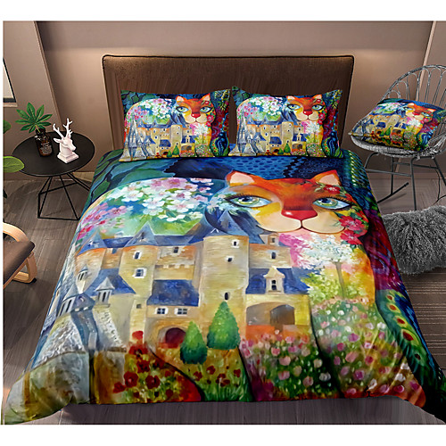 

Colorful Tie Dye Duvet Cover Set Boho Hippie Bedding Set Rainbow Tie Dyed Comforter Cover Queen 3 Pieces for Kids Teens Adults 1