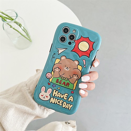 

Phone Case For Apple Back Cover iPhone 12 Pro Max 11 SE 2020 X XR XS Max 8 7 Shockproof Dustproof Cartoon Animal TPU