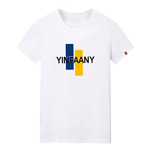 

Men's Unisex Tee T shirt Hot Stamping Graphic Prints Geometry Letter Plus Size Print Short Sleeve Casual Tops Cotton Basic Fashion Designer Big and Tall White Black Dark Gray