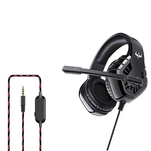 

OVLENG OV-P40 Gaming Headset 3.5mm Audio Jack PS4 PS5 XBOX Ergonomic Design Retractable Stereo for Apple Samsung Huawei Xiaomi MI PC Computer Gaming