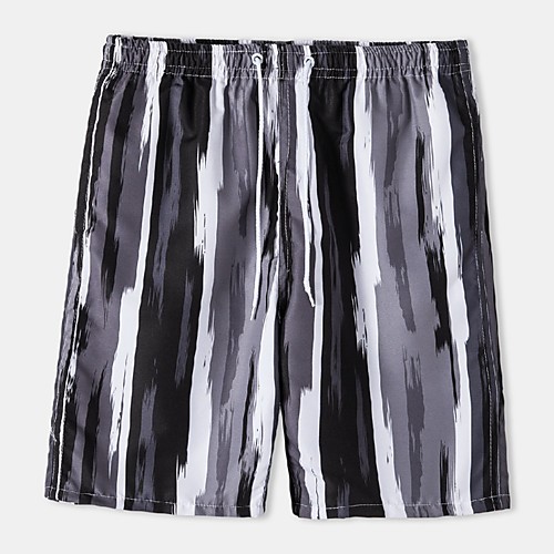 

Men's Casual Daily Holiday Shorts Pants Graphic Short BlackGrey