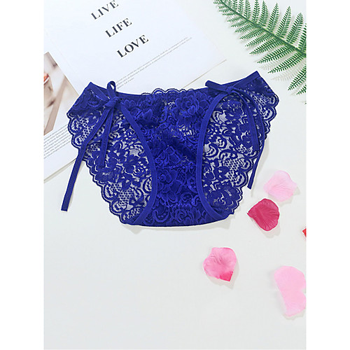 

Women's Lace G-strings & Thongs Panties / Brief Micro-elastic Low Waist 1 PC Wine One-Size