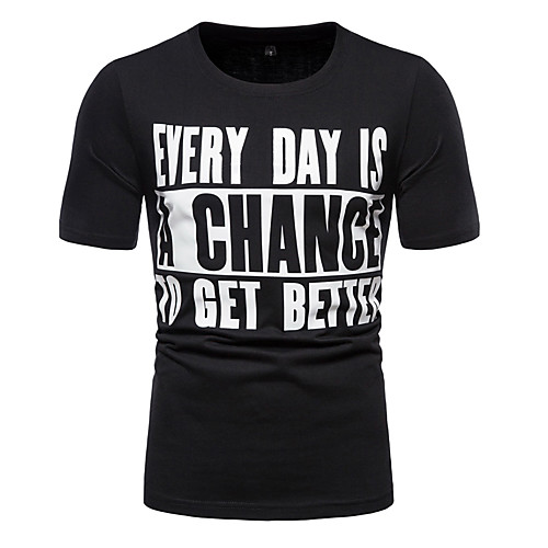 

Men's Unisex Tee T shirt Hot Stamping Graphic Prints Letter Plus Size Print Short Sleeve Casual Tops Cotton Basic Fashion Designer Big and Tall White Black