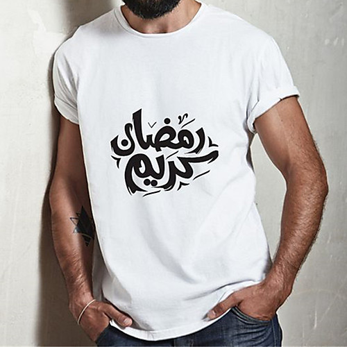 

Men's Unisex Tee T shirt Hot Stamping Graphic Prints Graffiti Plus Size Print Short Sleeve Casual Tops Cotton Basic Fashion Designer Big and Tall White