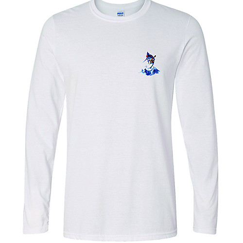 

CAWANFLY Men's Fishing Shirt Outdoor Long Sleeve UPF50 Quick Dry Breathable Sweat wicking Top Autumn / Fall Spring Summer Athleisure Fishing Camping & Hiking White / Micro-elastic / Animal