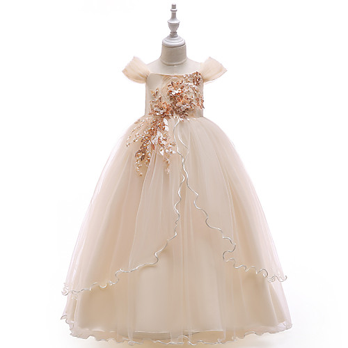 

Princess Cosplay Costume Costume Girls' Movie Cosplay Christmas New Year's Golden Red Pink Dress Christmas Halloween Children's Day Polyester / Cotton