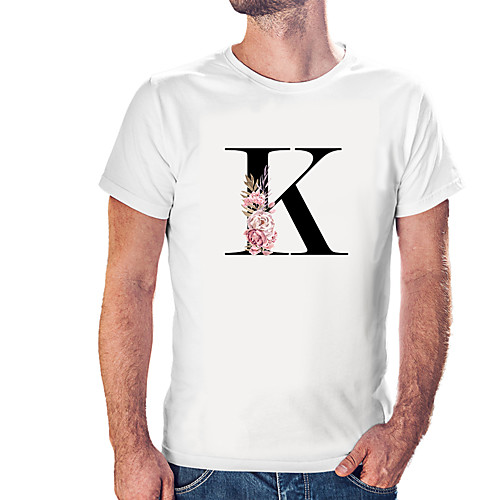 

Men's Unisex Tee T shirt Hot Stamping Graphic Prints Letter Plus Size Print Short Sleeve Casual Tops Cotton Basic Fashion Designer Big and Tall White Wine Black