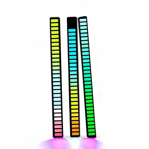 

LED RGB Voice Pickup Rhythm Light Dazzle Color Voice Rhythm Music Atmosphere Light Car Desktop LED Color Light