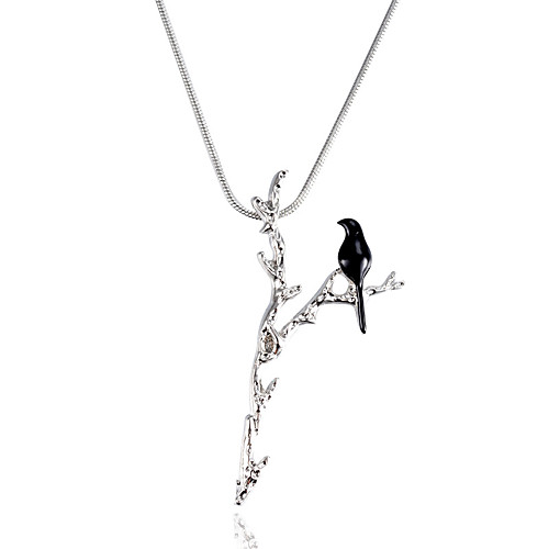 

Women's Pendant Necklace Bird Simple Alloy Silver 455 cm Necklace Jewelry 1pc For Festival