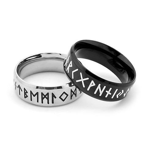 

stainless steel ring antique retro jewelry viking ring fashion style amulet vintage norse rune scandinavian jewelry for men women