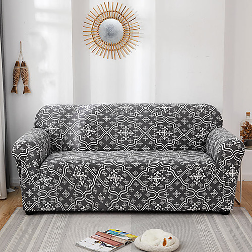 

2021 New Stylish Simplicity Print Sofa Cover Stretch Couch Slipcover Super Soft Fabric Retro Hot Sale Couch Cover