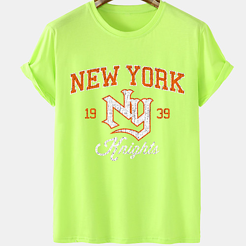 

Men's Unisex Tee T shirt Hot Stamping Graphic Prints Letter Plus Size Short Sleeve Casual Tops Cotton Basic Designer Big and Tall White Black Khaki