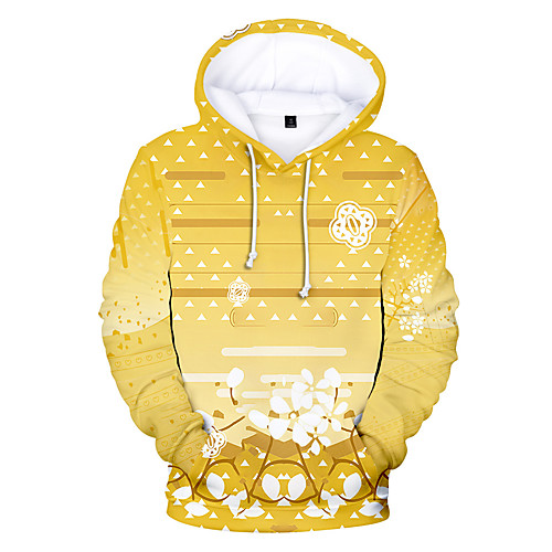 

Inspired by Demon Slayer Agatsuma Zenitsu Cosplay Costume Hoodie Terylene 3D Printing Hoodie For Women's / Men's