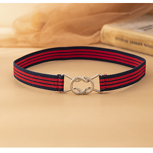 

Women's Buckle Daily Vacation Belt Color Block