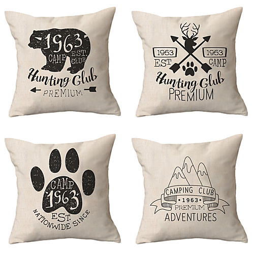 

Double Side Cushion Cover 4PC Soft Decorative Square Throw Pillow Cover Cushion Case Pillowcase for Sofa Bedroom Superior Quality Machine Washable
