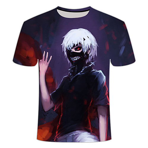 

Inspired by Tokyo Ghoul Cosplay Cosplay Costume T-shirt Polyester / Cotton Blend Print 3D T-shirt For Women's / Men's