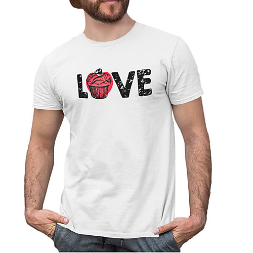 

Men's Unisex Tee T shirt Hot Stamping Graphic Prints Letter Plus Size Print Short Sleeve Casual Tops Cotton Basic Fashion Designer Big and Tall White