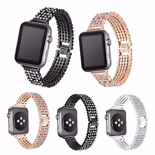 

Smart Watch Band for Apple iWatch 1 pcs Business Band Zinc alloy Replacement Wrist Strap for Apple Watch Series SE / 6/5/4/3/2/1
