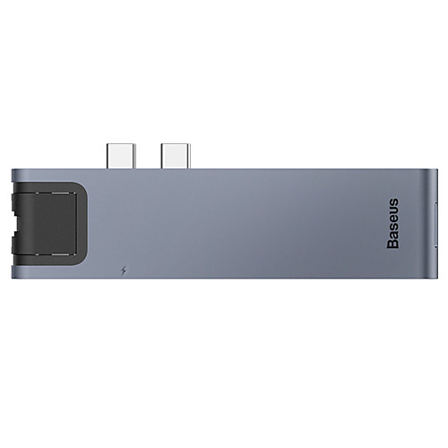 

BASEUS High Speed with Card Reader(s) OTG CAHUB-L0G USB 3.0 USB C to HDMI-compatible 2.0 USB 3.0 USB 3.0 USB C RJ45 SD Card TF Card USB Hub 7 Ports For Windows, PC, Laptop
