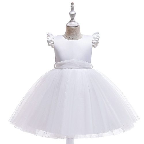 

Princess Dress Party Costume Flower Girl Dress Girls' Movie Cosplay Christmas New Year's Golden White Pink Dress Christmas Halloween Children's Day Polyester / Cotton