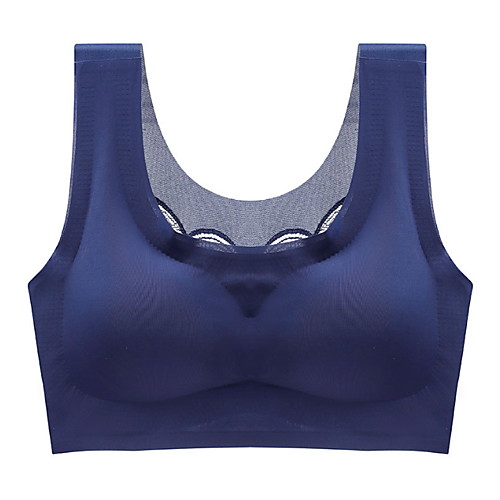 

Women's Bras & Bralettes Wireless 3/4 Cup Solid Color Yellow