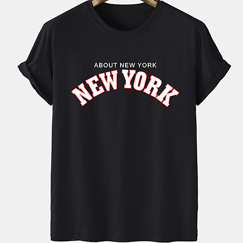 

Men's Unisex Tee T shirt Hot Stamping Graphic Prints Letter Plus Size Short Sleeve Casual Tops Cotton Basic Designer Big and Tall Black Green Gray