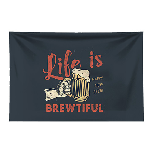 

Wall Tapestry Art Decor Blanket Curtain Picnic Tablecloth Hanging Home Bedroom Living Room Dorm Decoration Beer