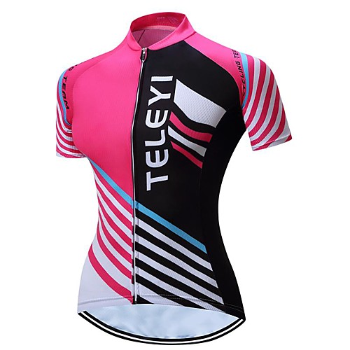 

21Grams Women's Short Sleeve Cycling Jersey Summer Spandex Polyester Black / Red Bike Jersey Top Mountain Bike MTB Road Bike Cycling Quick Dry Moisture Wicking Breathable Sports Clothing Apparel