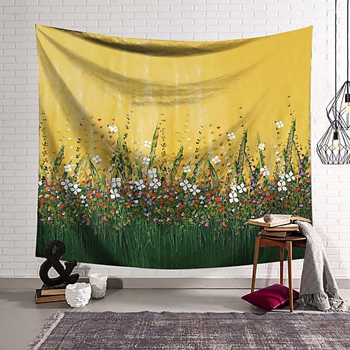 

Oil Painting Style Wall Tapestry Art Decor Blanket Curtain Hanging Home Bedroom Living Room Decoration Polyester