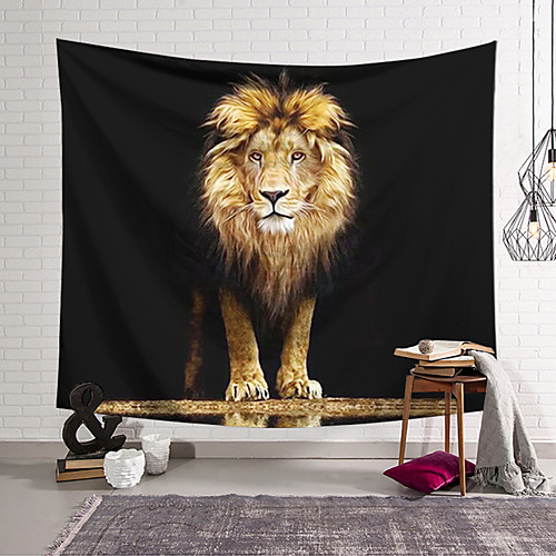 

Animal World Wall Tapestry Art Decor Blanket Curtain Hanging Home Bedroom Living Room Decoration Polyester