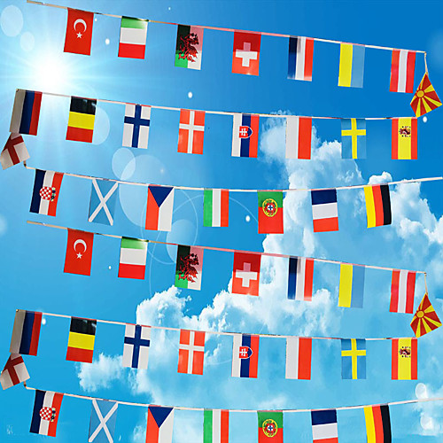 

ANLEY String Flag, International Bunting Pennant Banner, Decoration for Grand Opening, Sports Bar, Party Events bar restaurant 2021 european cup string flags 2028cm