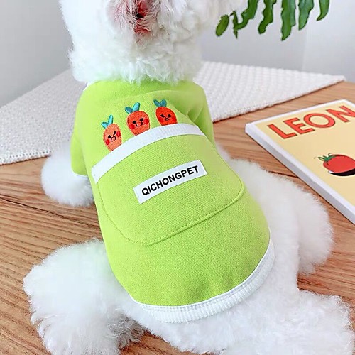 

Dog Cat Sweatshirt Elegant Adorable Cute Dailywear Casual / Daily Dog Clothes Puppy Clothes Dog Outfits Breathable Yellow Green Costume for Girl and Boy Dog Fabric XS S M L XL XXL