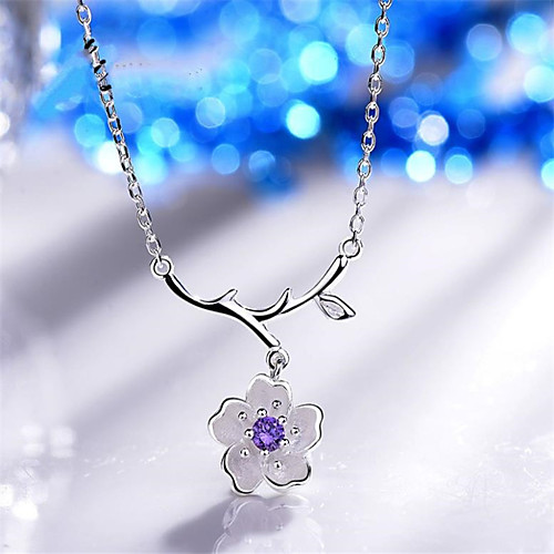 

White Synthetic Diamond Pendant Necklace Chain Necklace Rolo Letter Punk Trendy Casual / Sporty Fashion Copper Silver Plated Silver 405 cm Necklace Jewelry 1pc For Anniversary Sport Street Birthday